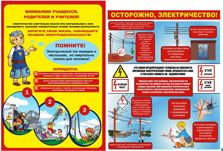 Картинки правила электробезопасности для детей